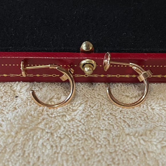 CARTIER Juste Un Clou 18k RG Earrings - Picture 4 of 10